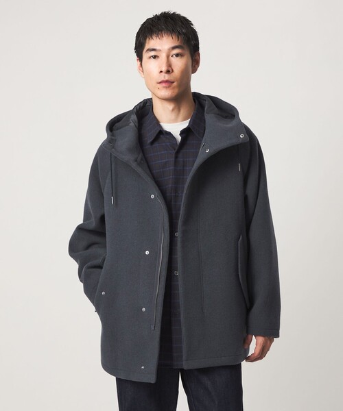 green label relaxing(グリーンレーベルリラクシング)の「SENTDALE WOOL フード コート(その他アウター・メンズ・ブラック/ネイビー・S/M/L/XL)」の2枚目の写真