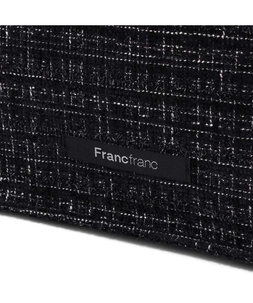 Francfranc(フランフラン)の「ロゴトート ツイード M ブラック トートバッグ サブバッグ A4 通勤 通学 推し活 大容量(トートバッグ・レディース・ブラック・FREE)」の4枚目の写真