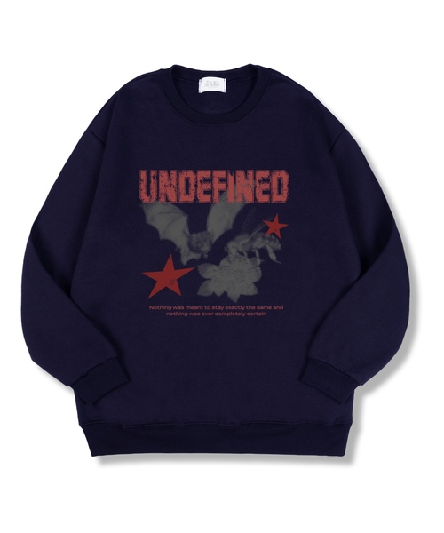 TI.GLAKE(ティーグレイク)の「アンディファイニード オーバーサイズ 特殊裏毛マンツーマンTシャツ 4色(スウェット・レディース・ブラック/ネイビー/グレー/チャコール・MEDIUM/LARGE/X-LARGE/XX-LARGE)」の4枚目の写真