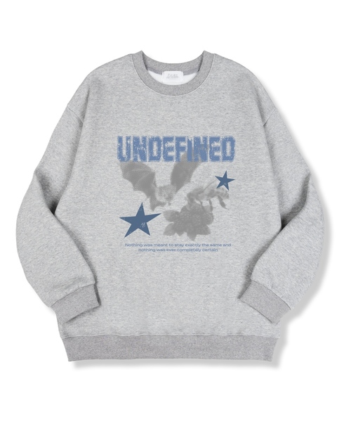 TI.GLAKE(ティーグレイク)の「アンディファイニード オーバーサイズ 特殊裏毛マンツーマンTシャツ 4色(スウェット・レディース・ブラック/ネイビー/グレー/チャコール・MEDIUM/LARGE/X-LARGE/XX-LARGE)」の3枚目の写真