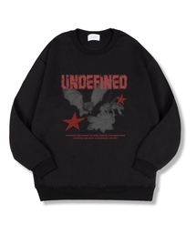 アンディファイニード オーバーサイズ 特殊裏毛マンツーマンTシャツ 4色