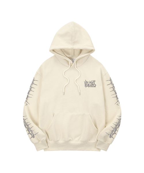 SPITXIT(スピットシット)の「BY WHAT BREAKS フードパーカー 3カラー(パーカー・メンズ・グレー/ブラック/クリーム・MEDIUM/LARGE/X-LARGE)」の8枚目の写真
