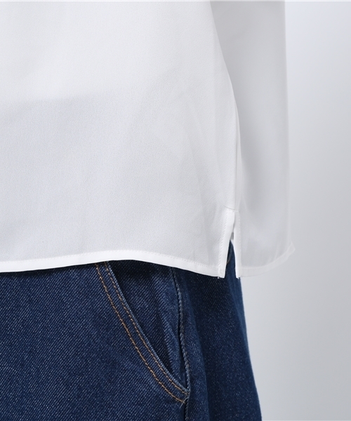 earth music&ecology(アースミュージックアンドエコロジー)の「【2016Summer】スカラップボリュームスリーブプルオーバー(Tシャツ/カットソー・レディース・ネイビー/オフホワイト/ライトピンク/サックスブルー・FREE)」の11枚目の写真