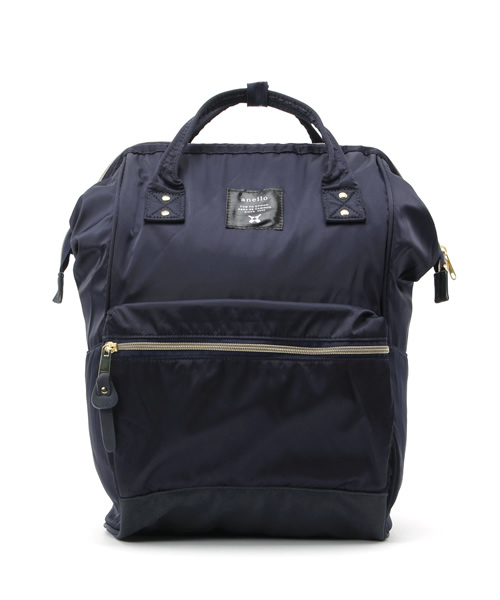 LBC(エルビーシー)の「【anello】 アネロ 高密度ナイロン風口金リュック (バックパック/リュック・レディース・ネイビー/ベージュ/ブラック/オリーブ・ONE SIZE)」の4枚目の写真