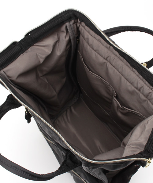 LBC(エルビーシー)の「【anello】 アネロ 高密度ナイロン風口金リュック (バックパック/リュック・レディース・ネイビー/ベージュ/ブラック/オリーブ・ONE SIZE)」の8枚目の写真