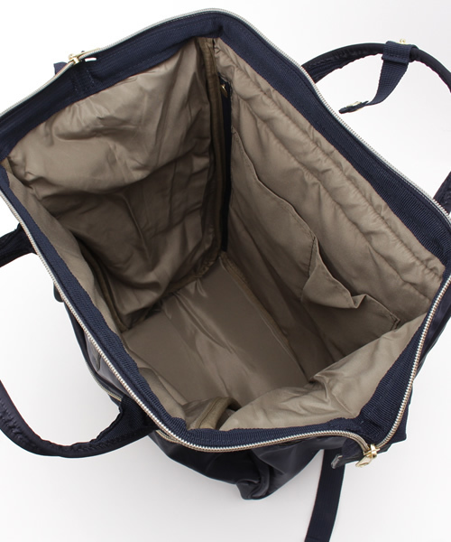 LBC(エルビーシー)の「【anello】 アネロ 高密度ナイロン風口金リュック (バックパック/リュック・レディース・ネイビー/ベージュ/ブラック/オリーブ・ONE SIZE)」の11枚目の写真