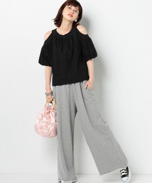 Another Edition（アナザーエディション）の「スウェットワイドパンツ/AEBC　SWEAT WIDE PT◆（その他パンツ・レディース・ライトグレー/レッド/オフホワイト/イエロー・FREE）」の20枚目の写真