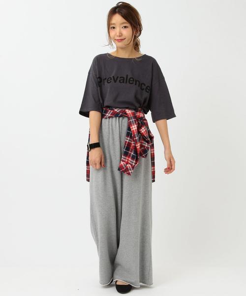 Another Edition（アナザーエディション）の「スウェットワイドパンツ/AEBC　SWEAT WIDE PT◆（その他パンツ・レディース・ライトグレー/レッド/オフホワイト/イエロー・FREE）」の11枚目の写真