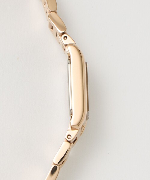 UNITED ARROWS(ユナイテッドアローズ)の「UAB スクエア メタル 腕時計(アナログ腕時計・レディース・ゴールド/シルバー/その他1/ピンク・フリー)」の5枚目の写真