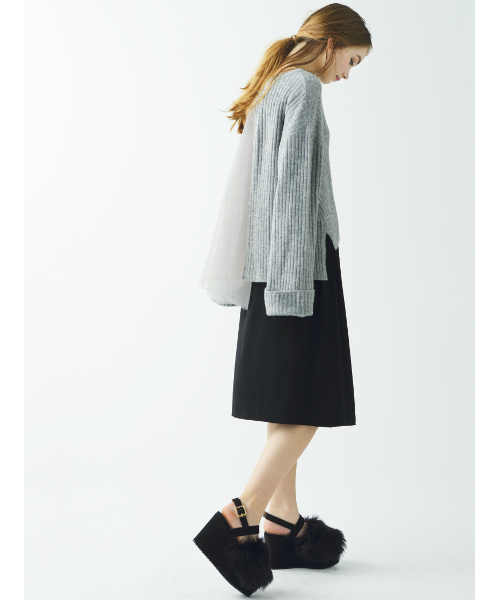 MICOAMERI（ミコアメリ）の「ファーサンダル（サンダル・レディース・ブラック/グレー/ベージュ・L/M）」の9枚目の写真