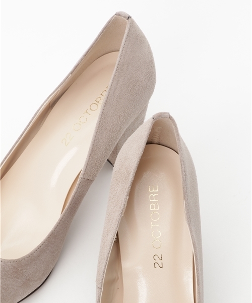 22 OCTOBRE（ヴァンドゥ－オクトーブル）の「【Oggi 12月号掲載】スエードパンプス（パンプス・レディース・カーキ/ブラウン・LARGE/MEDIUM）」の7枚目の写真