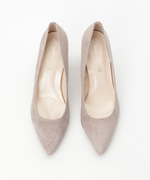 22 OCTOBRE（ヴァンドゥ－オクトーブル）の「【Oggi 12月号掲載】スエードパンプス（パンプス・レディース・カーキ/ブラウン・LARGE/MEDIUM）」の9枚目の写真