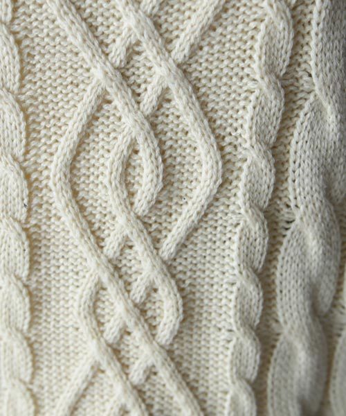 antiqua（アンティカ）の「ケーブル柄タートルニット（ニット/セーター・レディース・アイボリー/ライトグレー/ダークグレー・FREE）」の20枚目の写真