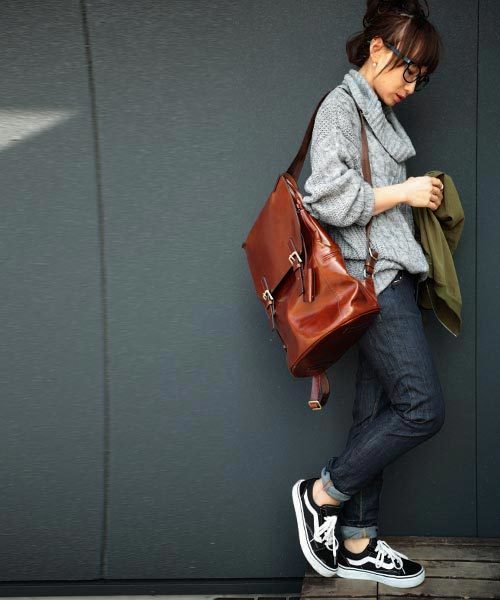 antiqua（アンティカ）の「ケーブル柄タートルニット（ニット/セーター・レディース・アイボリー/ライトグレー/ダークグレー・FREE）」の4枚目の写真