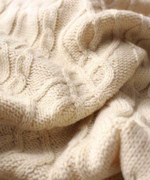 antiqua（アンティカ）の「ケーブル柄タートルニット（ニット/セーター・レディース・アイボリー/ライトグレー/ダークグレー・FREE）」の8枚目の写真