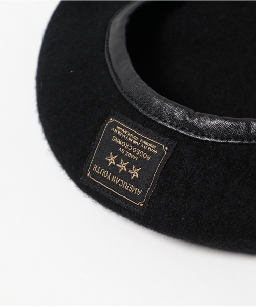 RODEO CROWNS WIDE BOWL(ロデオクラウンズワイドボウル)の「ミリタリー ベレー(ハンチング/ベレー帽・レディース・ブラック/グリーン/ボルドー・FREE)」の7枚目の写真