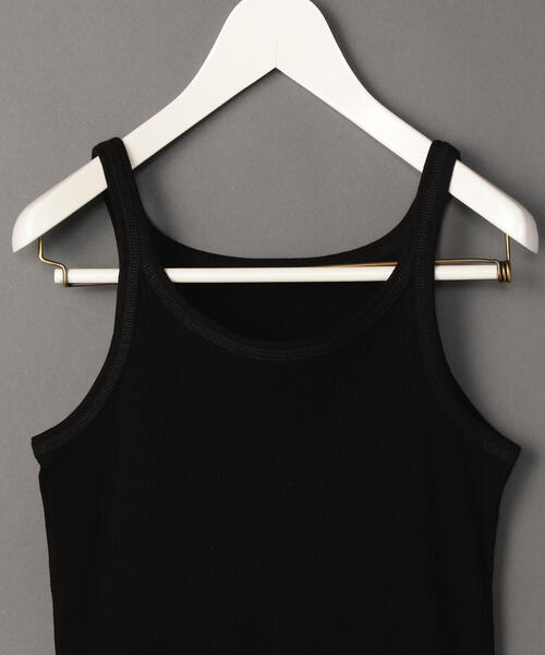 6（ロク）の「＜6(ROKU)＞TEREKO TANK TOP/ﾀﾝｸﾄｯﾌﾟ（タンクトップ・レディース・ホワイト/ブラック/ベージュ/ブラウン/レッド/パープル/オリーブ/ピンク/ダークブラウン/ライム・FREE）」の12枚目の写真