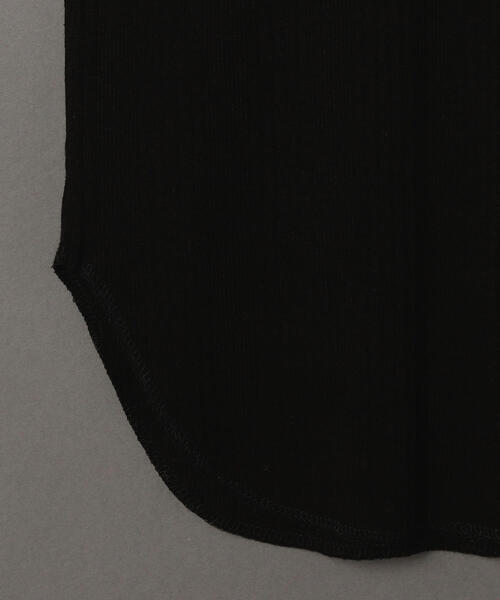 6（ロク）の「＜6(ROKU)＞TEREKO TANK TOP/ﾀﾝｸﾄｯﾌﾟ（タンクトップ・レディース・ホワイト/ブラック/ベージュ/ブラウン/レッド/パープル/オリーブ/ピンク/ダークブラウン/ライム・FREE）」の14枚目の写真
