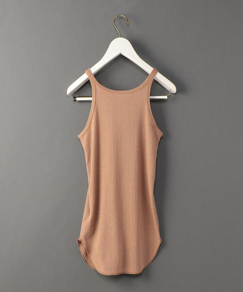 6（ロク）の「＜6(ROKU)＞TEREKO TANK TOP/ﾀﾝｸﾄｯﾌﾟ（タンクトップ・レディース・ホワイト/ブラック/ベージュ/ブラウン/レッド/パープル/オリーブ/ピンク/ダークブラウン/ライム・FREE）」の20枚目の写真