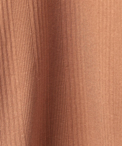 6（ロク）の「＜6(ROKU)＞TEREKO TANK TOP/ﾀﾝｸﾄｯﾌﾟ（タンクトップ・レディース・ホワイト/ブラック/ベージュ/ブラウン/レッド/パープル/オリーブ/ピンク/ダークブラウン/ライム・FREE）」の21枚目の写真