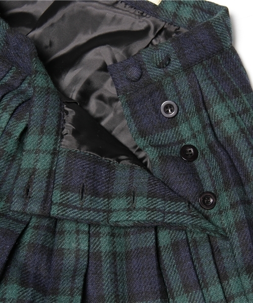 BEAMS BOY(ビームスボーイ)の「BEAMS BOY / WOOLプリーツスカート **(スカート・レディース・ホワイト/ネイビー・ONE SIZE)」の7枚目の写真