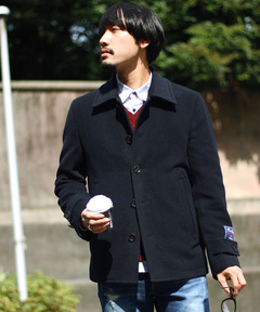 Polo ウールブレンド メルトン ピーコート（ピーコート）｜POLO RALPH