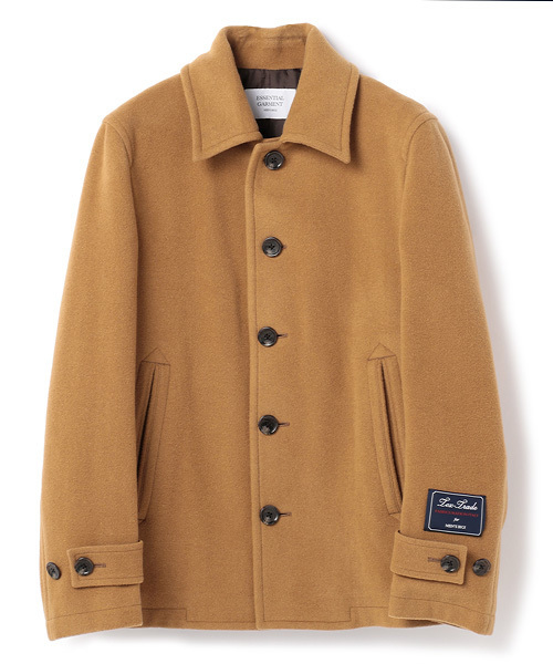 ESSENTIAL GARMENT MEN'S BIGI（エッセンシャルガーメントメンズビギ）の「ウールメルトンジャケット/イタリアンファブリック（ピーコート・メンズ・グレー/ネイビー/キャメル・S/L/M/SS）」の4枚目の写真