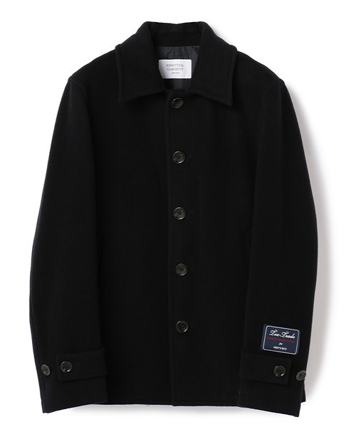 ESSENTIAL GARMENT MEN'S BIGI（エッセンシャルガーメントメンズビギ）の「ウールメルトンジャケット/イタリアンファブリック（ピーコート・メンズ・グレー/ネイビー/キャメル・S/L/M/SS）」の6枚目の写真