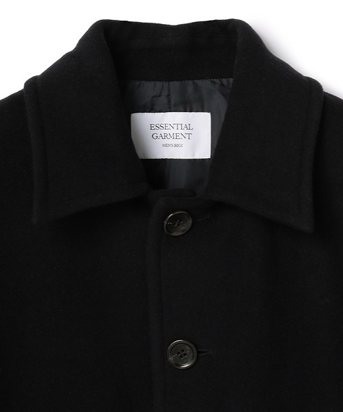 ESSENTIAL GARMENT MEN'S BIGI（エッセンシャルガーメントメンズビギ）の「ウールメルトンジャケット/イタリアンファブリック（ピーコート・メンズ・グレー/ネイビー/キャメル・S/L/M/SS）」の8枚目の写真