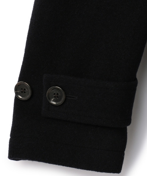 ESSENTIAL GARMENT MEN'S BIGI（エッセンシャルガーメントメンズビギ）の「ウールメルトンジャケット/イタリアンファブリック（ピーコート・メンズ・グレー/ネイビー/キャメル・S/L/M/SS）」の9枚目の写真