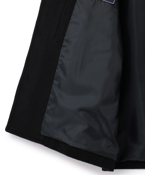 ESSENTIAL GARMENT MEN'S BIGI（エッセンシャルガーメントメンズビギ）の「ウールメルトンジャケット/イタリアンファブリック（ピーコート・メンズ・グレー/ネイビー/キャメル・S/L/M/SS）」の14枚目の写真