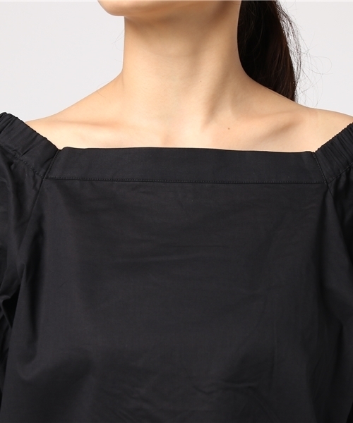 earth music&ecology（アースミュージックアンドエコロジー）の「・ボリュームスリーブプルオーバー（シャツ/ブラウス・レディース・アイボリー/ブラック/ボルドー/キャメル・FREE）」の6枚目の写真