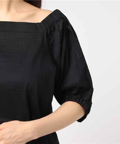 earth music&ecology（アースミュージックアンドエコロジー）の「・ボリュームスリーブプルオーバー（シャツ/ブラウス・レディース・アイボリー/ブラック/ボルドー/キャメル・FREE）」の7枚目の写真