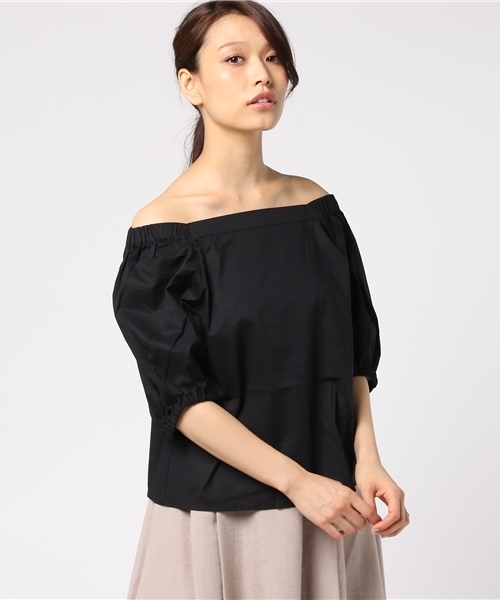 earth music&ecology（アースミュージックアンドエコロジー）の「・ボリュームスリーブプルオーバー（シャツ/ブラウス・レディース・アイボリー/ブラック/ボルドー/キャメル・FREE）」の10枚目の写真