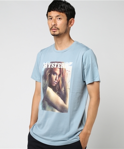 HYSTERIC GLAMOUR（ヒステリックグラマー）の「DEC2014-COVER プリント Tシャツ（Tシャツ/カットソー・メンズ・ホワイト/ブルー/ブラック・MEDIUM/LARGE/SMALL/X-LARGE）」の3枚目の写真