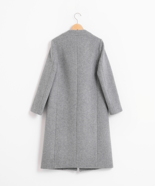 le.coeur blanc(ルクールブラン)の「ソフトダブルクロスVノーカラーコート(その他アウター・レディース・ブラック/グレー/グレイッシュベージュ・36/38)」の10枚目の写真