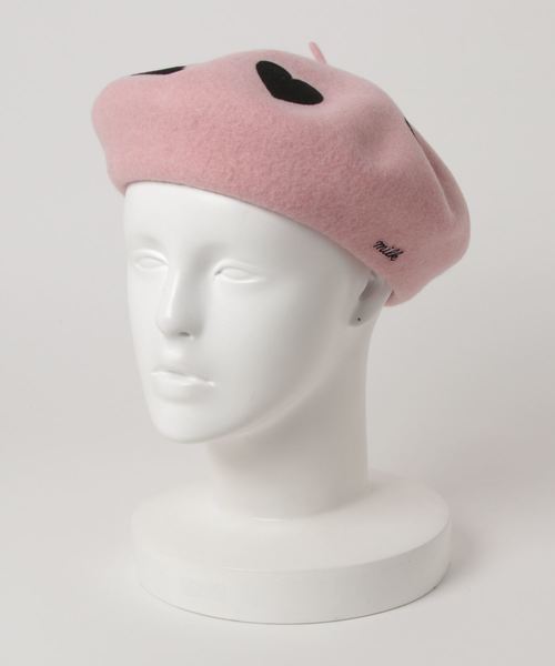 MILK（ミルク）の「Marie ハート ベレー（ハンチング/ベレー帽）」 - WEAR