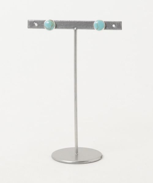 TONE SELECT GOODS（トーンセレクトグッズ）の「【925 SILVER ACC】ラウンドストーンピアスSV925(OG)（ピアス（両耳用）・レディース・ブルー系その他/その他/ブルー系その他2/レッド/ブラック/その他1/ブルー・FREE）」の9枚目の写真