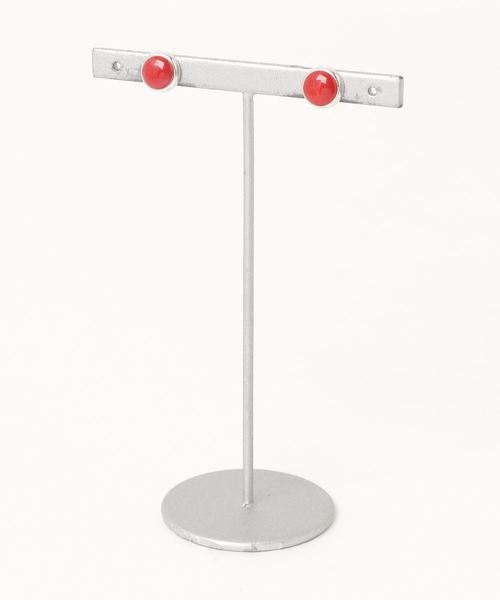 TONE SELECT GOODS（トーンセレクトグッズ）の「【925 SILVER ACC】ラウンドストーンピアスSV925(OG)（ピアス（両耳用）・レディース・ブルー系その他/その他/ブルー系その他2/レッド/ブラック/その他1/ブルー・FREE）」の10枚目の写真