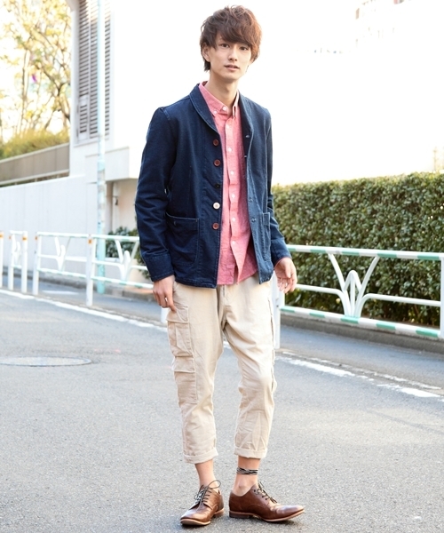 WEGO(ウィゴー)の「WEGO/綿麻クロップドカーゴパンツ(カーゴパンツ・メンズ・ネイビー/オリーブ/ナチュラル/マスタード・MEDIUM/LARGE)」の11枚目の写真