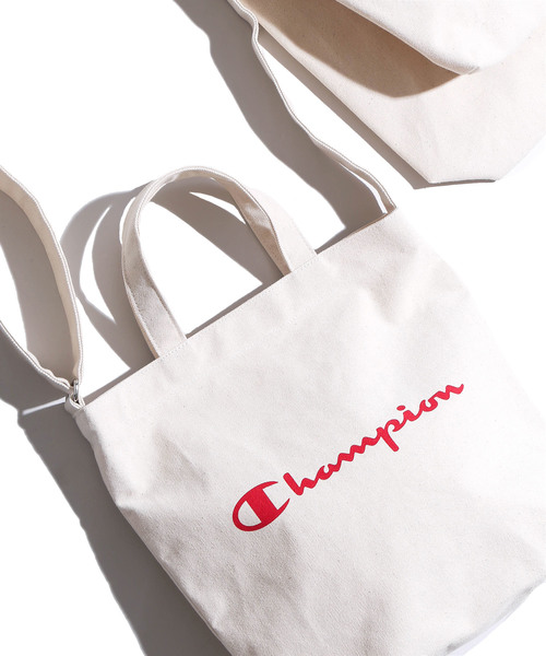 Champion（チャンピオン）の「∴WEGO/Champion 別注2WAYショルダーバッグ（ショルダーバッグ・メンズ・ホワイト/ピンク/マスタード/グリーン/ブラック/レッド・FREE）」の6枚目の写真