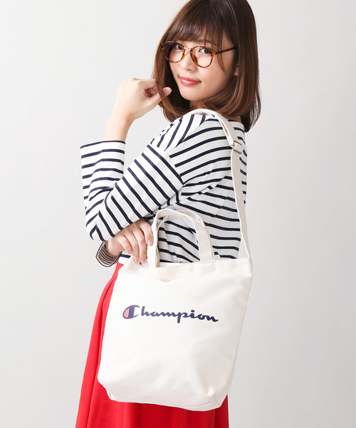 Champion（チャンピオン）の「∴WEGO/Champion 別注2WAYショルダーバッグ（ショルダーバッグ・メンズ・ホワイト/ピンク/マスタード/グリーン/ブラック/レッド・FREE）」の8枚目の写真
