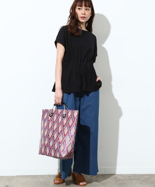 Casselini(キャセリーニ)の「【WEB限定】CASSELINI金属ハンドルトートバッグ(トートバッグ・レディース・ブラック/ブルー/グリーン系その他・FREE)」の12枚目の写真