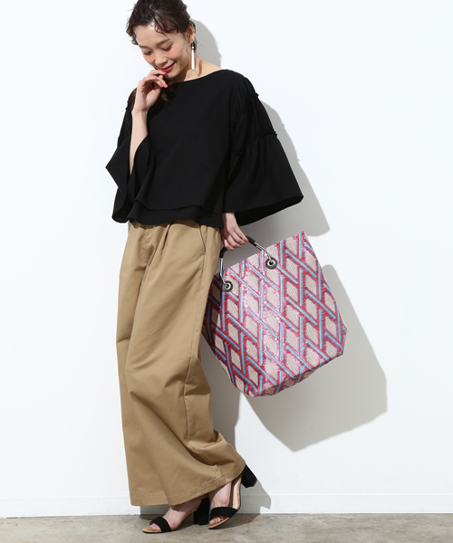 Casselini(キャセリーニ)の「【WEB限定】CASSELINI金属ハンドルトートバッグ(トートバッグ・レディース・ブラック/ブルー/グリーン系その他・FREE)」の11枚目の写真