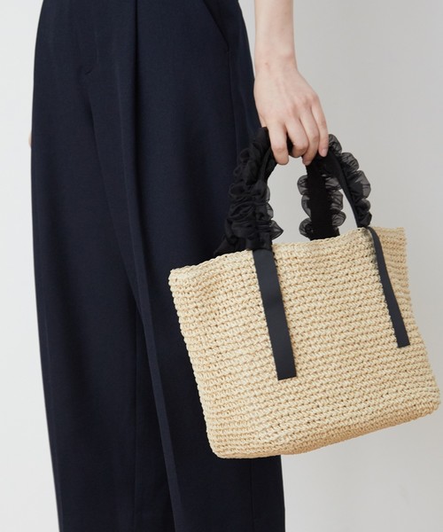 Ag By Aquagirl エージーバイアクアガール の オーガンジーフリルかごバッグ トートバッグ Wear