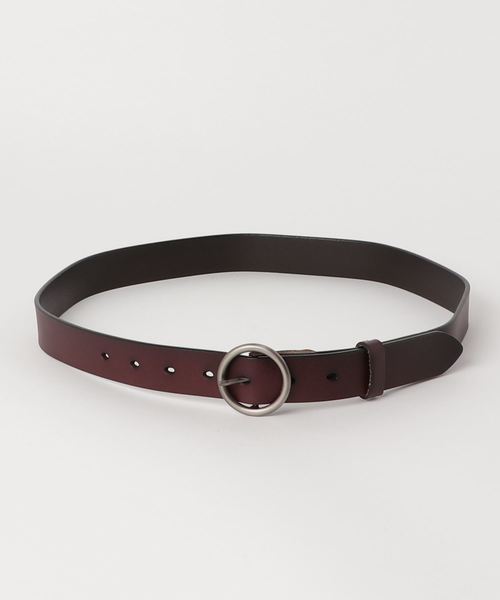 おしゃれスタ（オシャレスタ）の「牛革リングベルトVN（ベルト・レディース・ホワイト/ブラック/ダークブラウン/ブラウン/ホワイト系その他/ブラック系その他/ブラウン系その他/キャメル/イエロー系その他/レッド系その他/ワイン/ブラウン系その他2・ﾌﾘ-）」の5枚目の写真