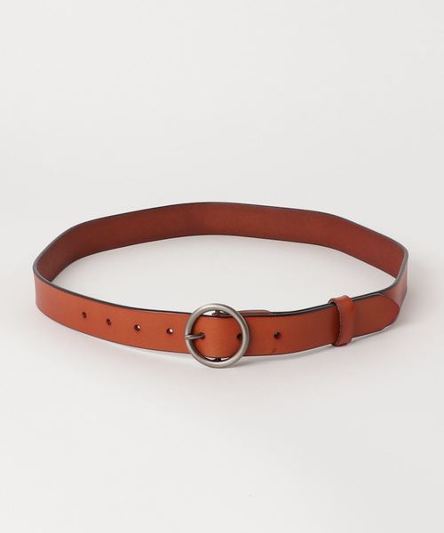おしゃれスタ（オシャレスタ）の「牛革リングベルトVN（ベルト・レディース・ホワイト/ブラック/ダークブラウン/ブラウン/ホワイト系その他/ブラック系その他/ブラウン系その他/キャメル/イエロー系その他/レッド系その他/ワイン/ブラウン系その他2・ﾌﾘ-）」の9枚目の写真