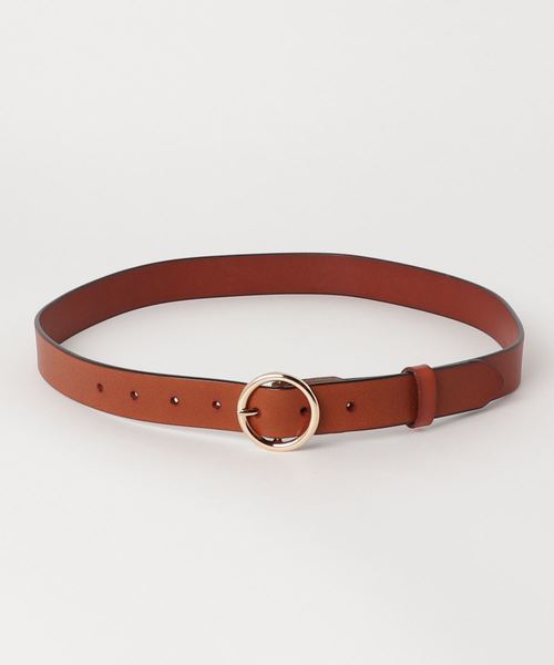 おしゃれスタ（オシャレスタ）の「牛革リングベルトVN（ベルト・レディース・ホワイト/ブラック/ダークブラウン/ブラウン/ホワイト系その他/ブラック系その他/ブラウン系その他/キャメル/イエロー系その他/レッド系その他/ワイン/ブラウン系その他2・ﾌﾘ-）」の10枚目の写真