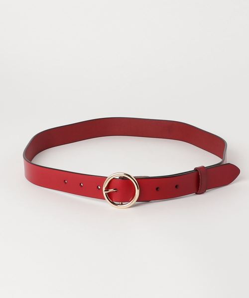 おしゃれスタ（オシャレスタ）の「牛革リングベルトVN（ベルト・レディース・ホワイト/ブラック/ダークブラウン/ブラウン/ホワイト系その他/ブラック系その他/ブラウン系その他/キャメル/イエロー系その他/レッド系その他/ワイン/ブラウン系その他2・ﾌﾘ-）」の11枚目の写真