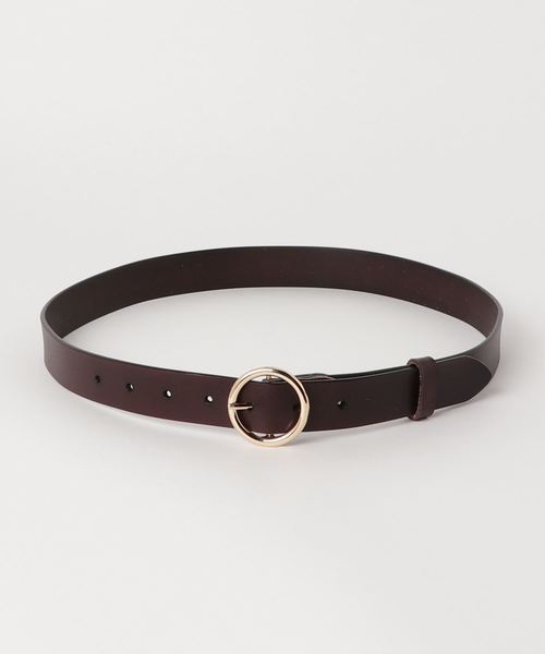 おしゃれスタ（オシャレスタ）の「牛革リングベルトVN（ベルト・レディース・ホワイト/ブラック/ダークブラウン/ブラウン/ホワイト系その他/ブラック系その他/ブラウン系その他/キャメル/イエロー系その他/レッド系その他/ワイン/ブラウン系その他2・ﾌﾘ-）」の8枚目の写真